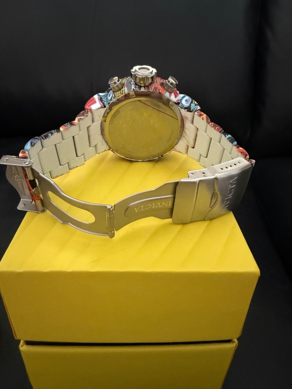 Invicta 52mm Aqua plating mens Grafitti watch New! - Picture 7 of 11
